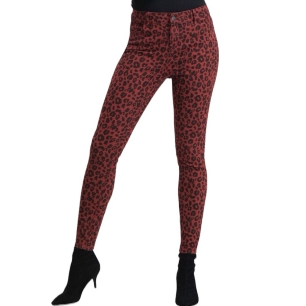 Anthropologie Red Skinny Jeans Stretch Denim
